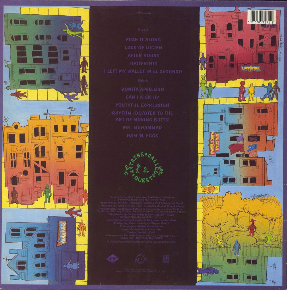 A Tribe Called Quest People's Instinctive Travels And The Paths Of Rhythm - EX UK vinyl LP album (LP record) 5013705127212