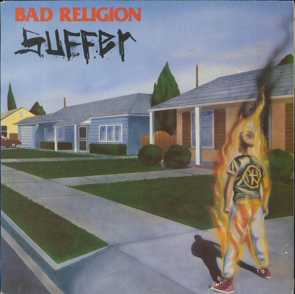 Bad Religion Suffer - Repress US vinyl LP album (LP record) E-86404