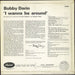 Bobby Darin I Wanna Be Around  UK vinyl LP album (LP record)