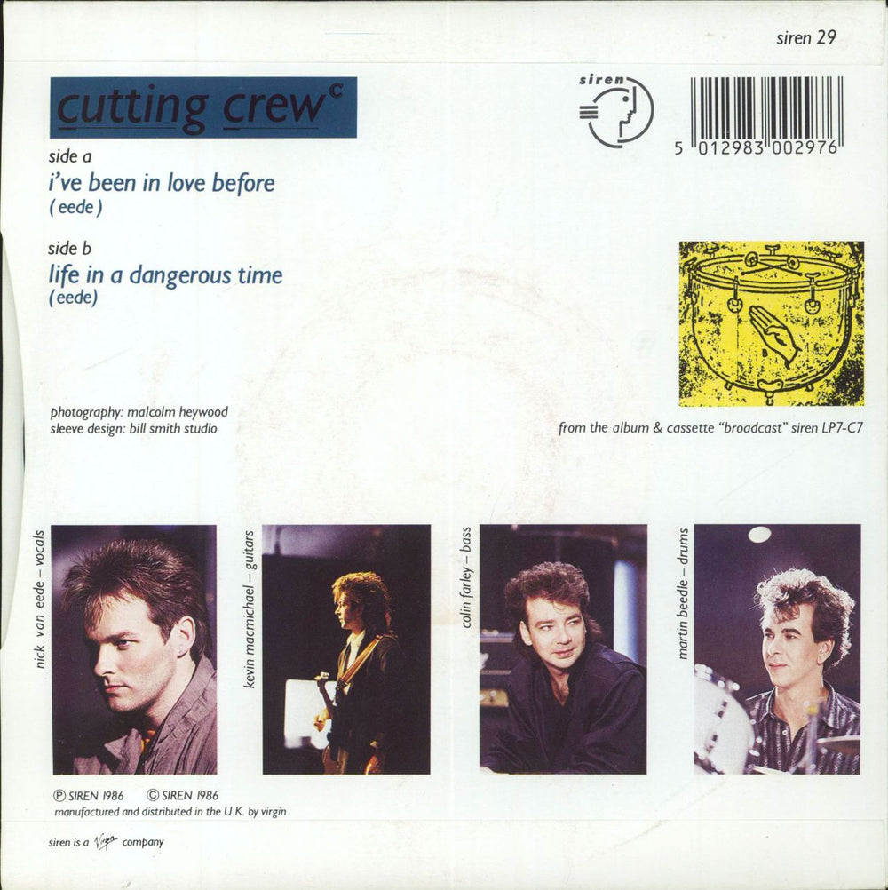 Cutting Crew I've Been In Love Before - 1st UK 7" vinyl single (7 inch record / 45) 5012983002976