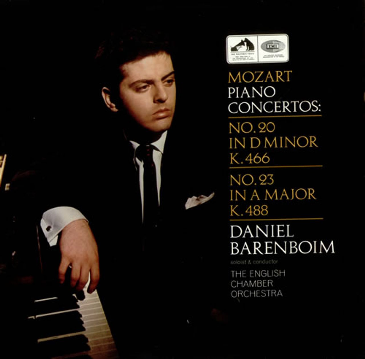 UK　—　Concertos　Piano　Mozart:　Barenboim　Daniel　LP　2nd　Vinyl