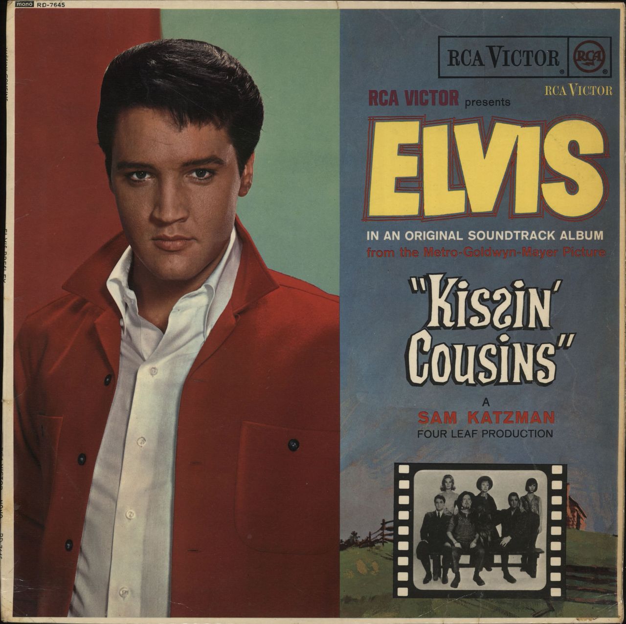 EX　LP　Presley　Cousins　Vinyl　UK　Spot　Red　Kissin　Elvis　—