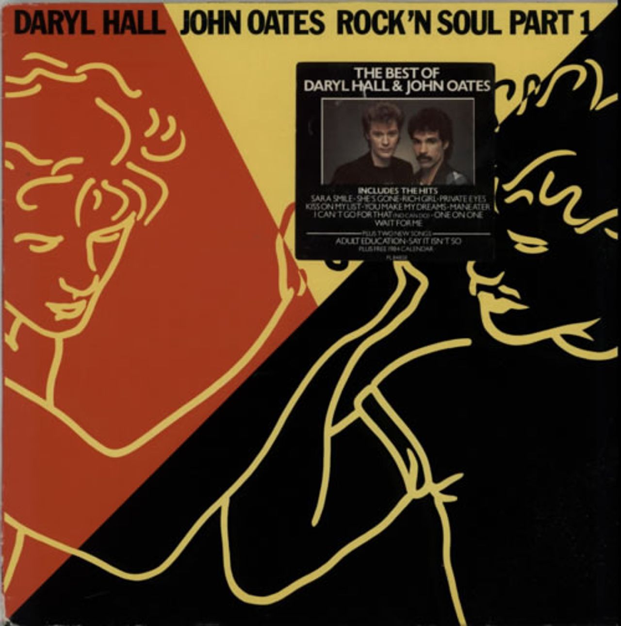 Hall & Oates Rock 'N Soul Part 1 - Stickered sleeve + Calendar German Vinyl  LP