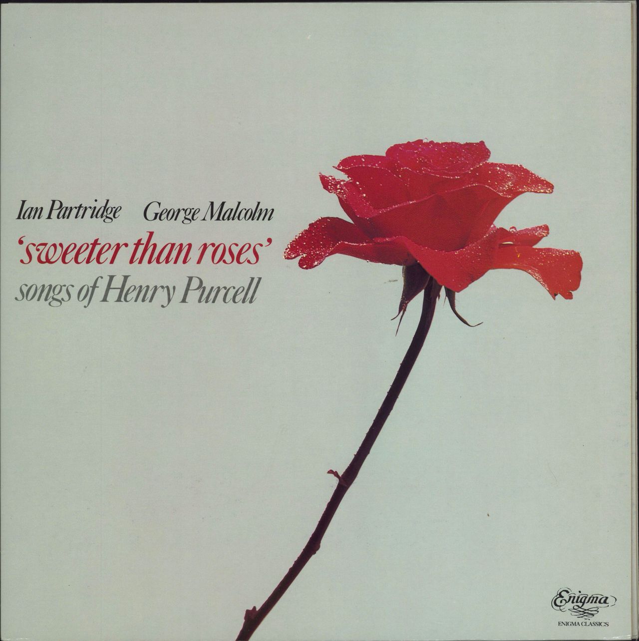 UK　Of　LP　Ian　Partridge　Roses　Sweeter　Than　(Songs　Vinyl　Henry　Purcell)　—