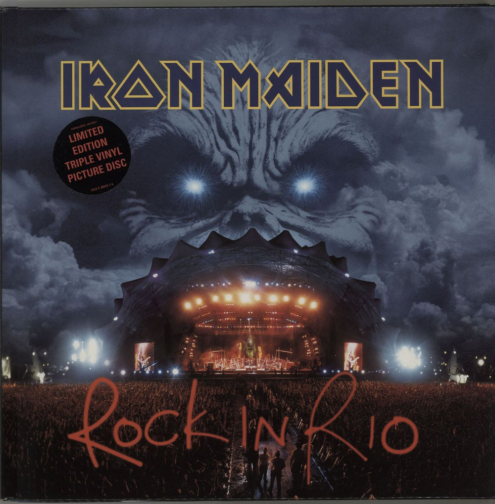 Iron Maiden Rock In Rio UK picture disc LP (vinyl picture disc album) 5386431