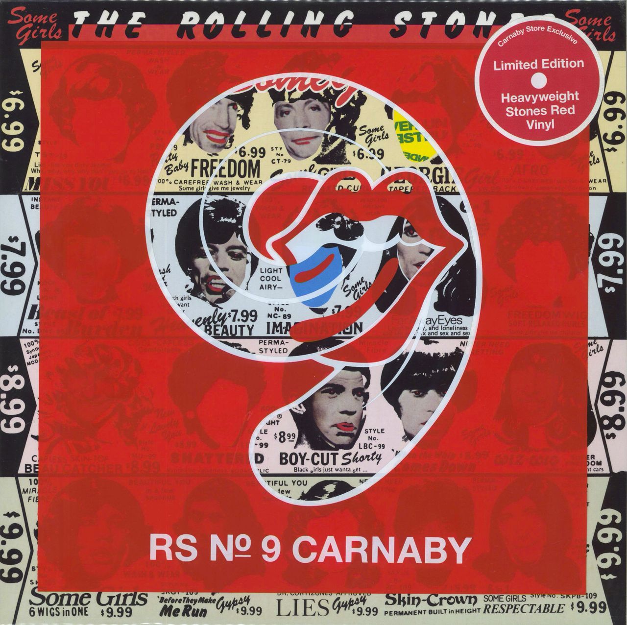 The Rolling Stones Some Girls RS No.9 Carnaby Red Vinyl UK Vinyl LP — 