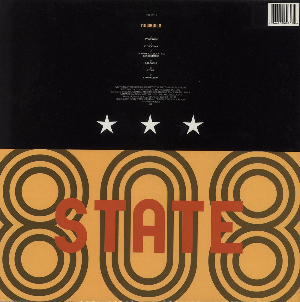 808 State Newbuild UK 3-LP vinyl record set (Triple LP Album) 666908008014