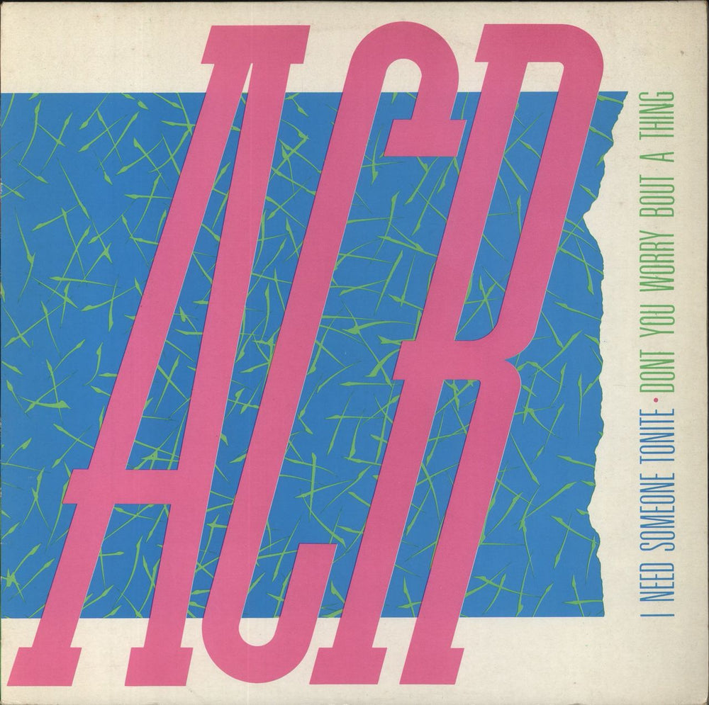 A Certain Ratio I Need Someone Tonite UK 12" vinyl single (12 inch record / Maxi-single) FAC72