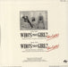 A Flock Of Seagulls Who's That Girl + Picture Disc Pack - White Sleeve UK 7" vinyl single (7 inch record / 45)