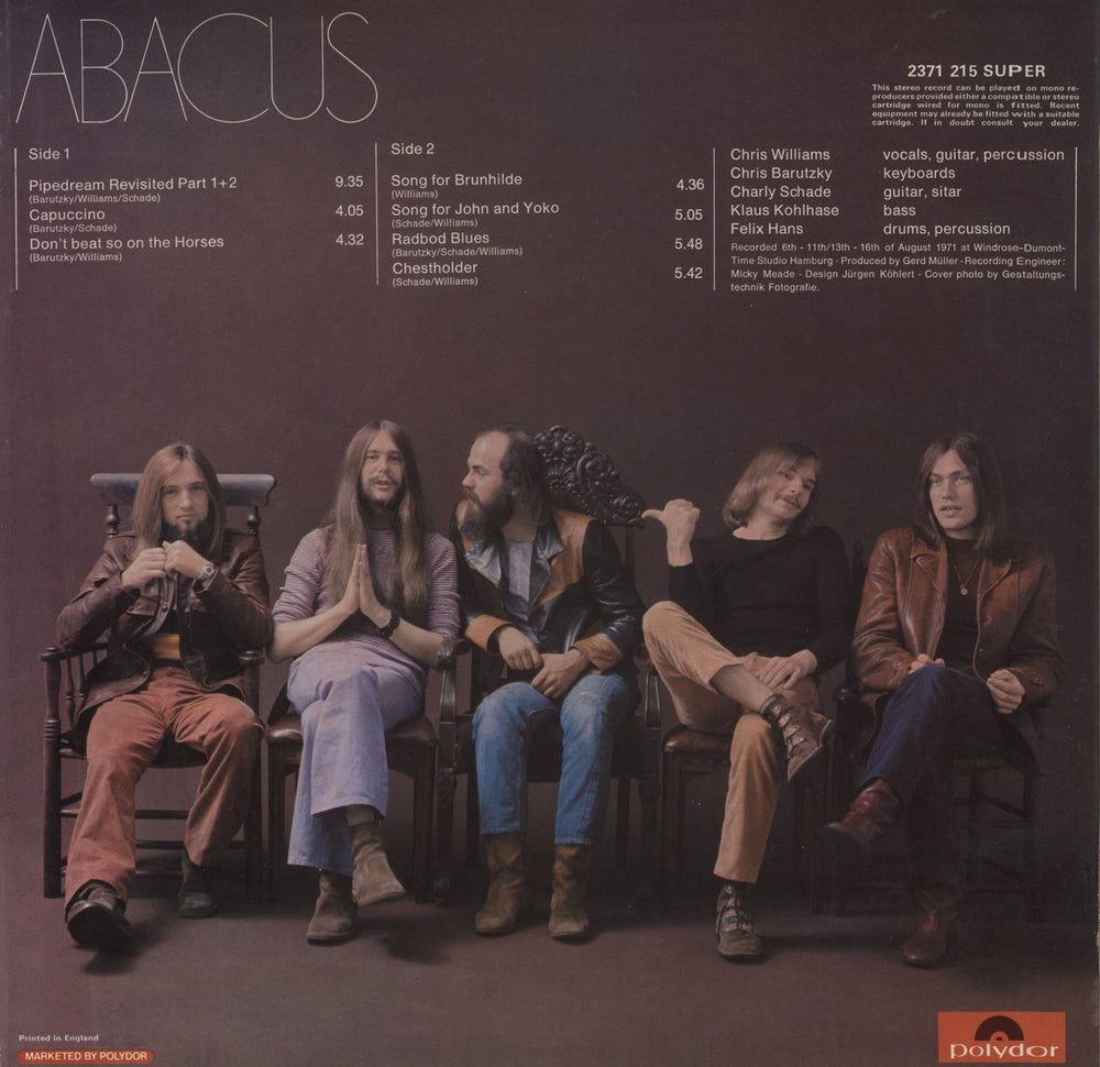 Abacus Abacus UK vinyl LP album (LP record)