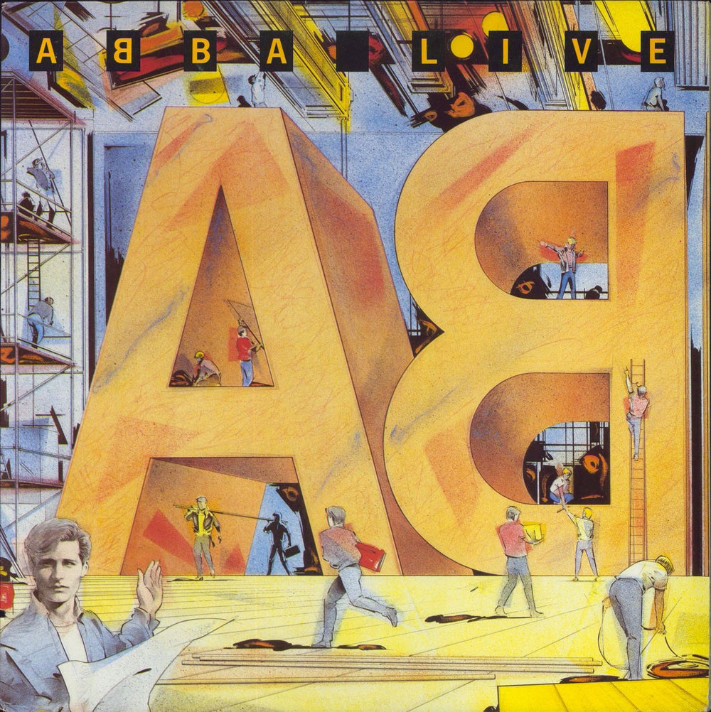 Abba ABBA Live US vinyl LP album (LP record) 81675-1
