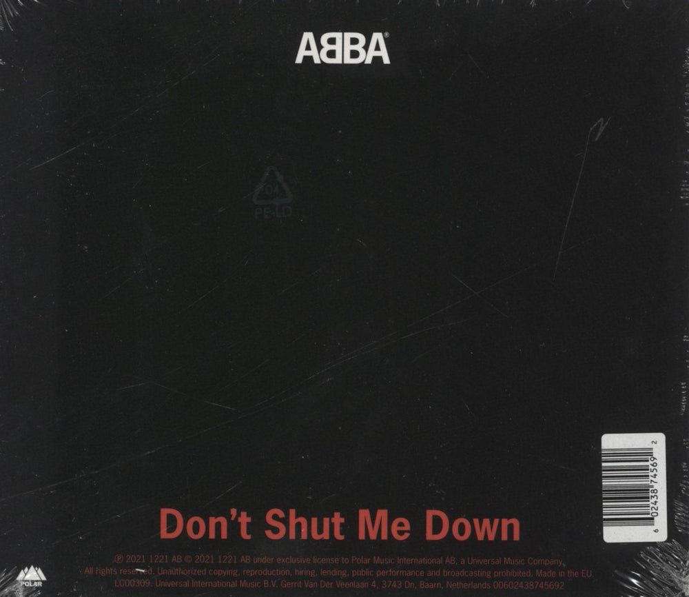 Abba Don't Shut Me Down - Sealed UK CD single (CD5 / 5") 602438745692