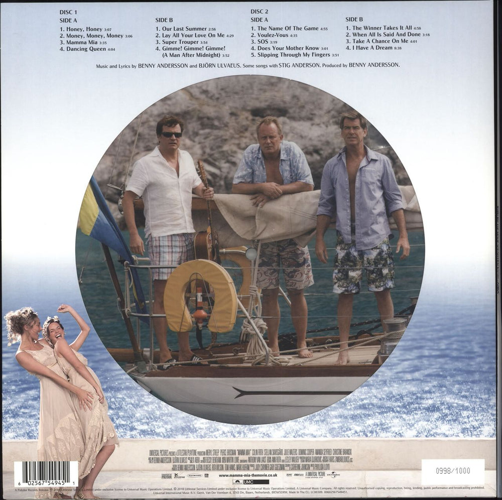 Abba Mamma Mia! UK picture disc LP (vinyl picture disc album) ABBPDMA707016