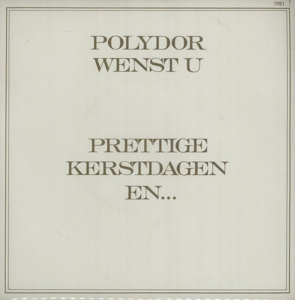 Abba Polydor Wenst U... Happy New Year Dutch Promo 7" vinyl single (7 inch record / 45) 0001981