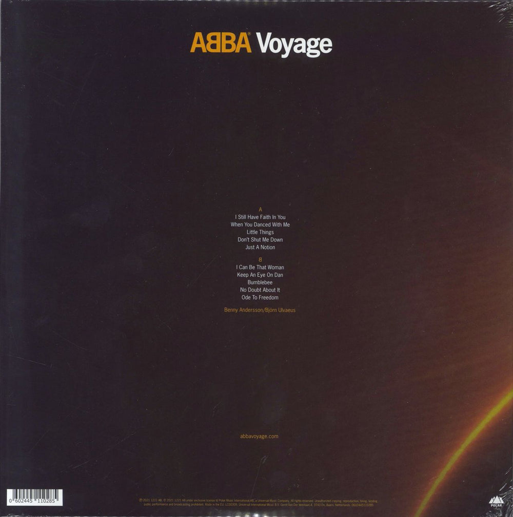 Abba Voyage - Yellow & Green Splatter Australian vinyl LP album (LP record) 602438690701