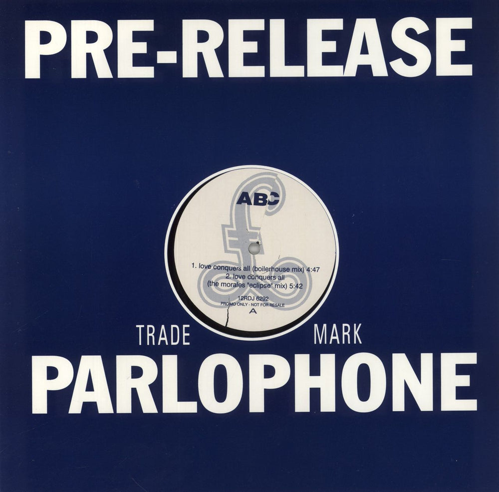 ABC Love Conquers All UK Promo 12" vinyl single (12 inch record / Maxi-single) 12RDJ6292