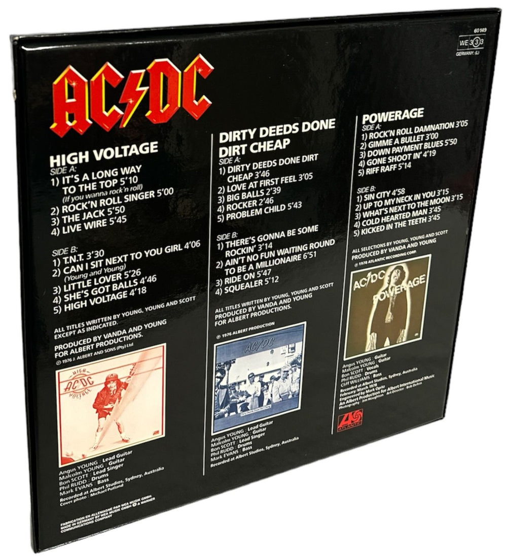 AC/DC 3 Record Set - Complete - EX German Vinyl box set — RareVinyl.com