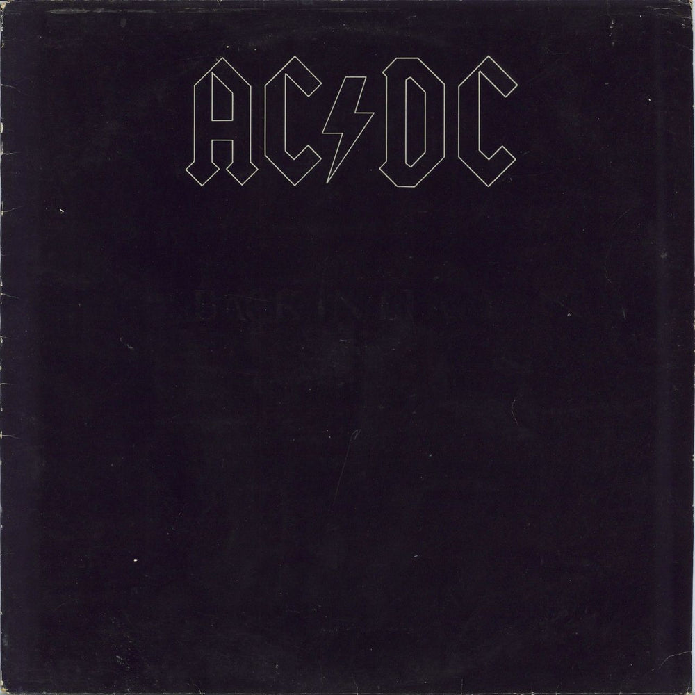 AC/DC Back In Black UK vinyl LP album (LP record) K50735