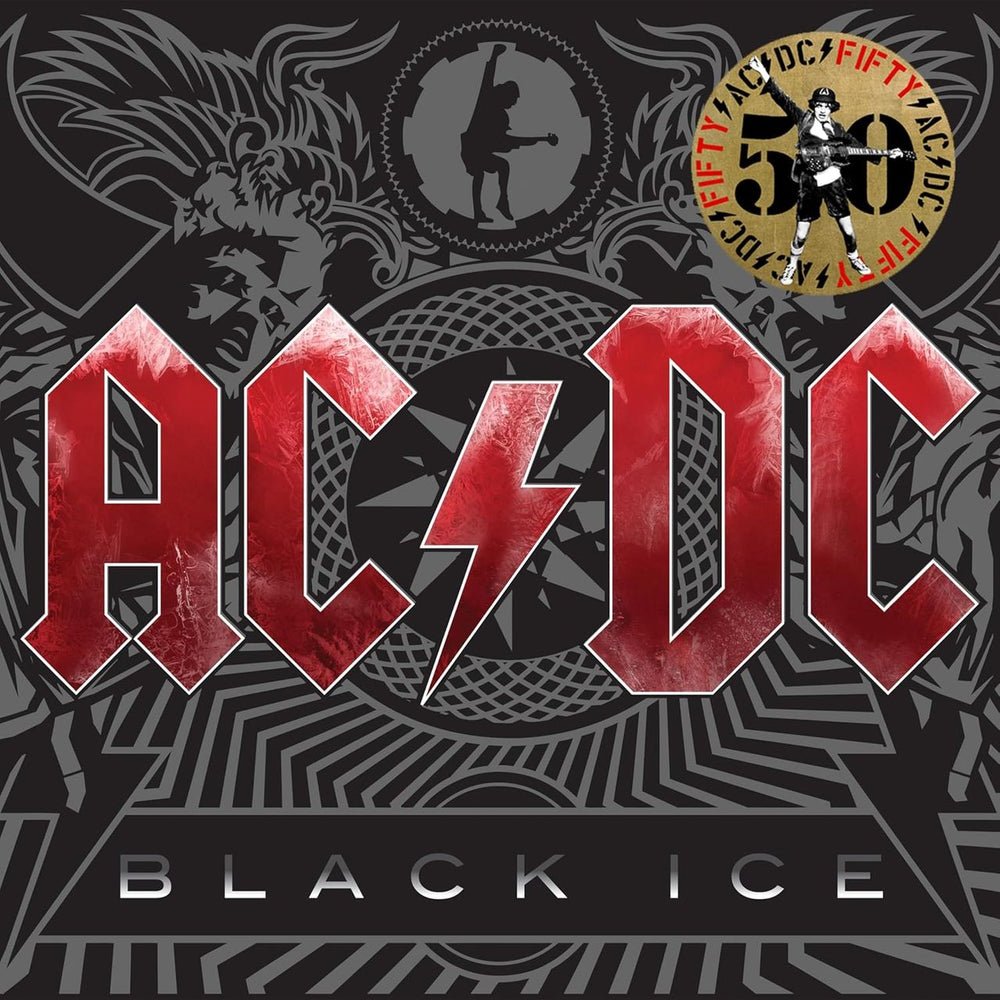 AC/DC Black Ice - Gold Vinyl 50th Anniversary Edition - Sealed UK 2-LP vinyl record set (Double LP Album) ACD2LBL847402