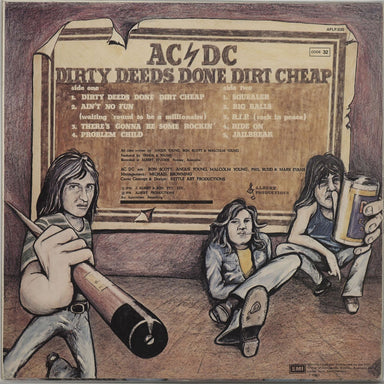 AC/DC Dirty Deeds Done Cheap New Zealand vinyl LP album (LP record) ACDLPDI666988