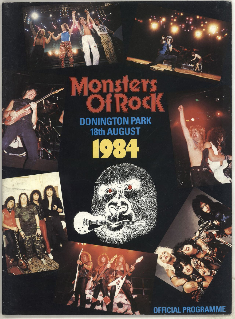 AC/DC Monsters Of Rock 1984 UK tour programme TOUR PROGRAMME