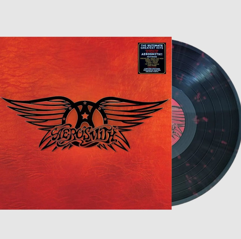 Aerosmith Greatest Hits - Black & Red Dot Vinyl - Sealed UK vinyl LP album (LP record) 602455415790