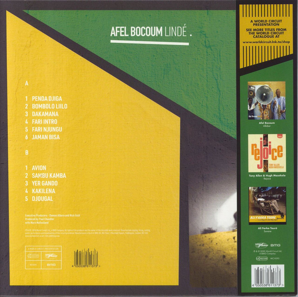 Afel Bocoum Linde - 180 Gram Vinyl UK vinyl LP album (LP record) 4050538611373