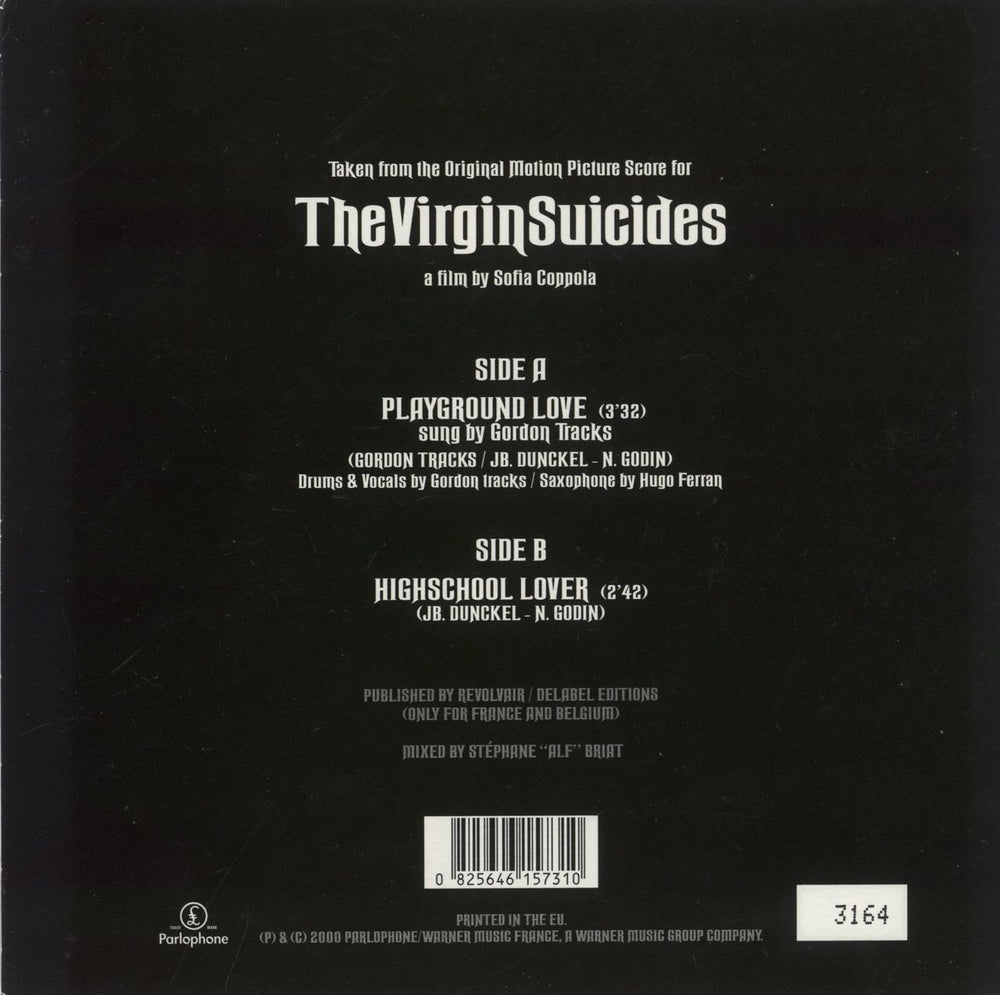 Air (French) Playground Love - Orange Vinyl - RSD15 UK 7" vinyl single (7 inch record / 45) 825646157310