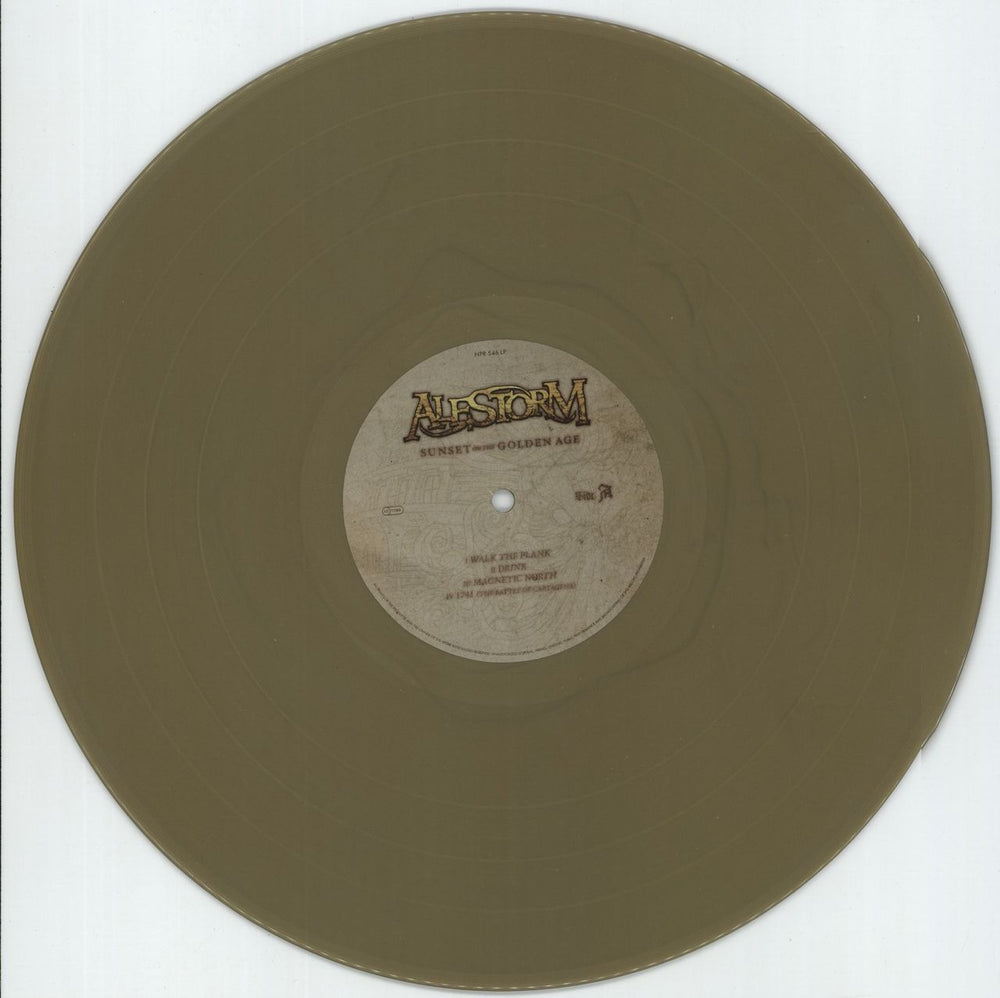 Alestorm Sunset On The Golden Age - Gold Vinyl Austrian 2-LP vinyl record set (Double LP Album) QMG2LSU879056