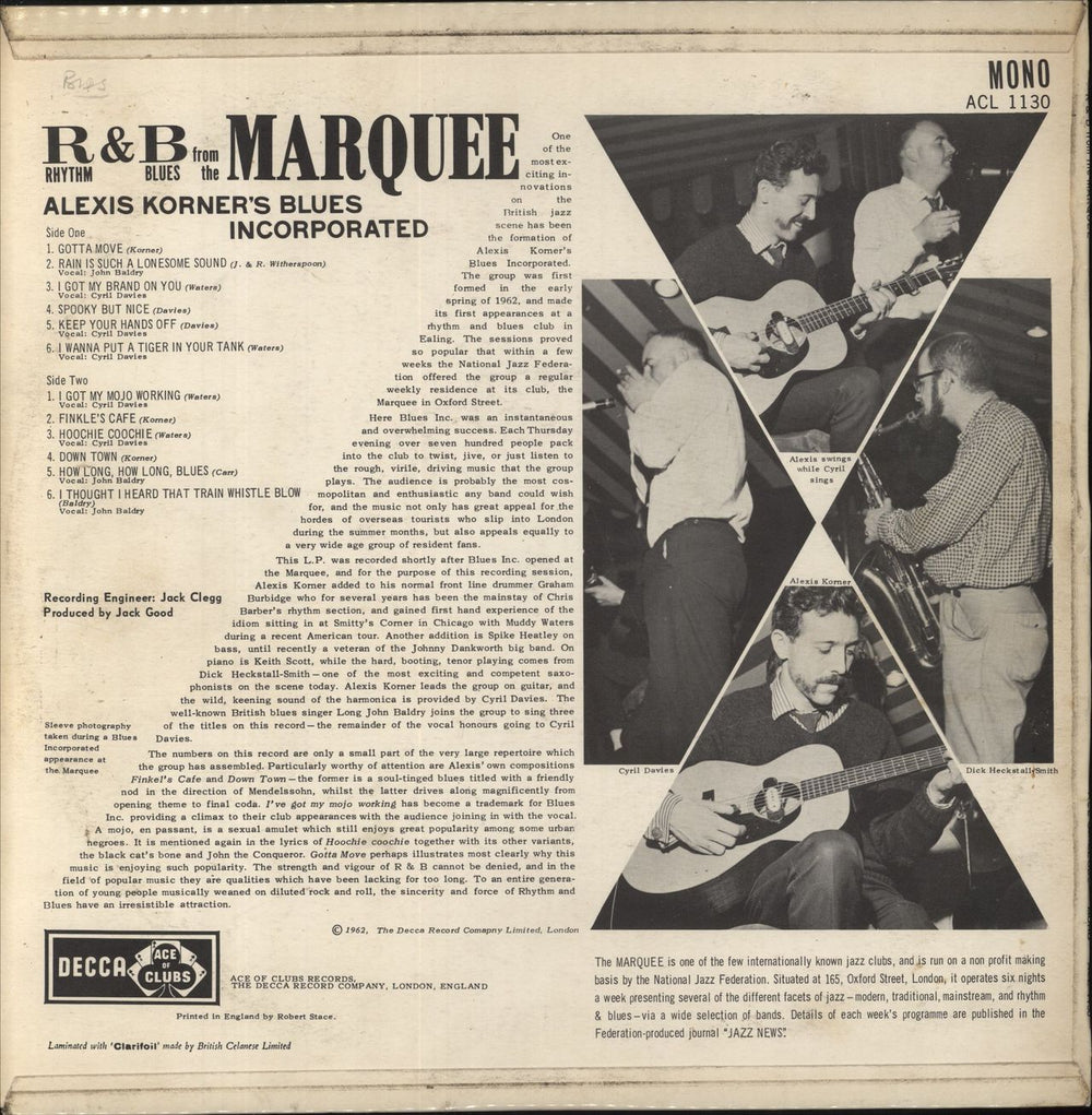 Alexis Korner R&B From The Marquee - 1st - VG UK vinyl LP album (LP record)