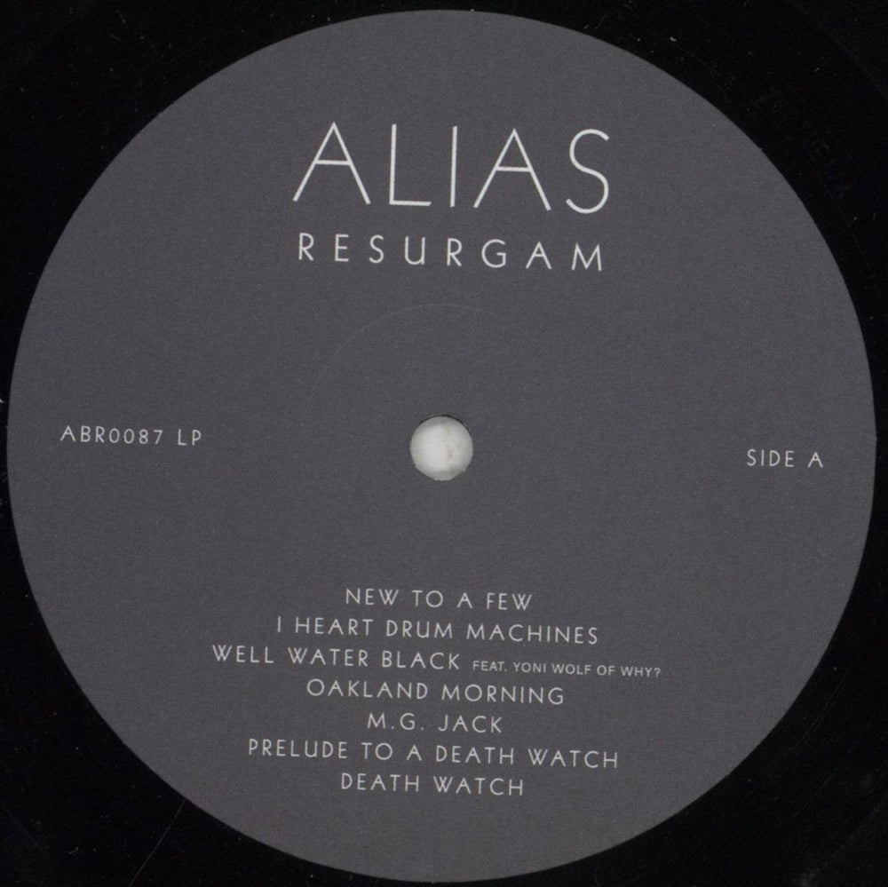 Alias (Hip-Hop) Resurgam US vinyl LP album (LP record) 1L8LPRE853265