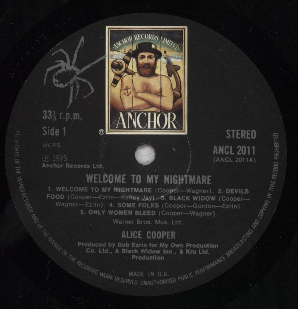 Alice Cooper Welcome To My Nightmare - Laminated - EX UK vinyl LP album (LP record) COOLPWE613629