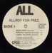 All Allroy For Prez US 12" vinyl single (12 inch record / Maxi-single) AX912AL863028