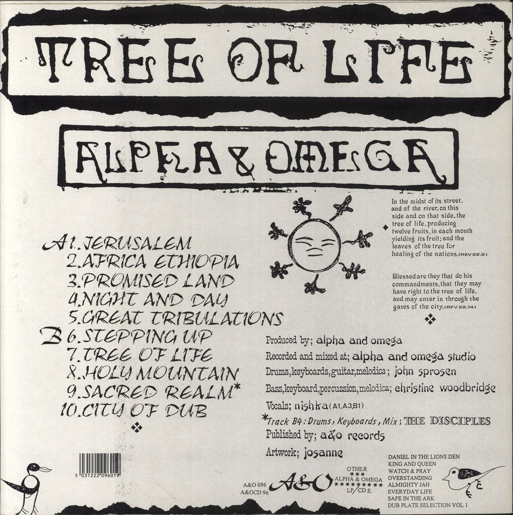 Alpha & Omega (Dub) Tree Of Life UK vinyl LP album (LP record) 5031222096019