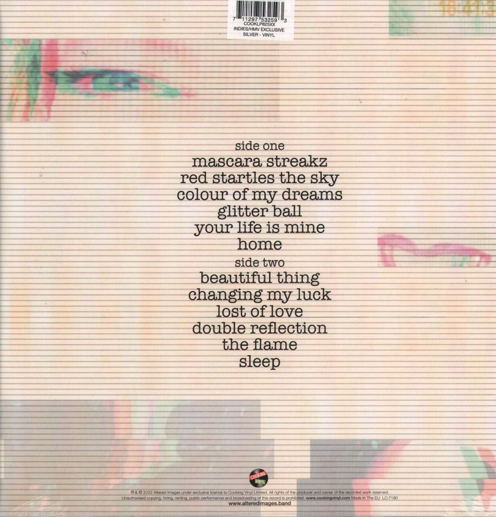 Altered Images Mascara Streakz - Silver Vinyl - Sealed UK vinyl LP album (LP record) 711297532593