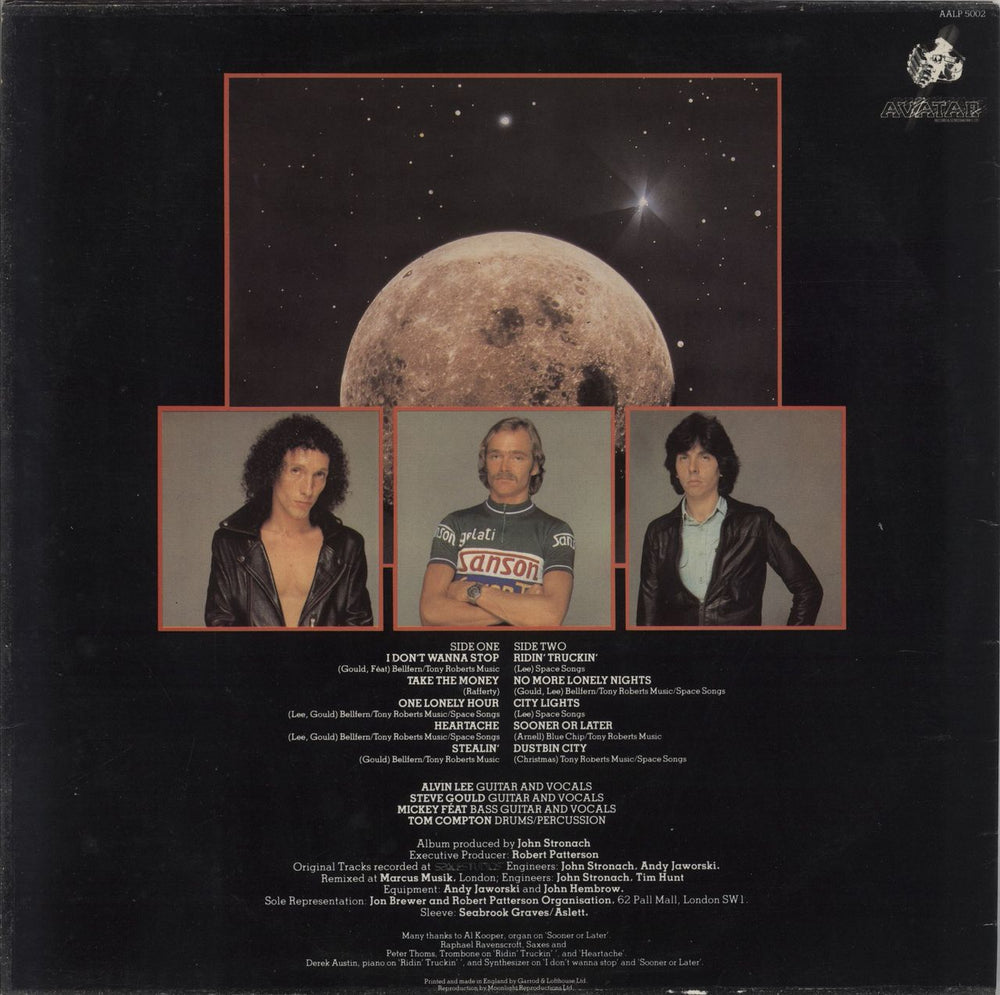 Alvin Lee Free Fall UK vinyl LP album (LP record)