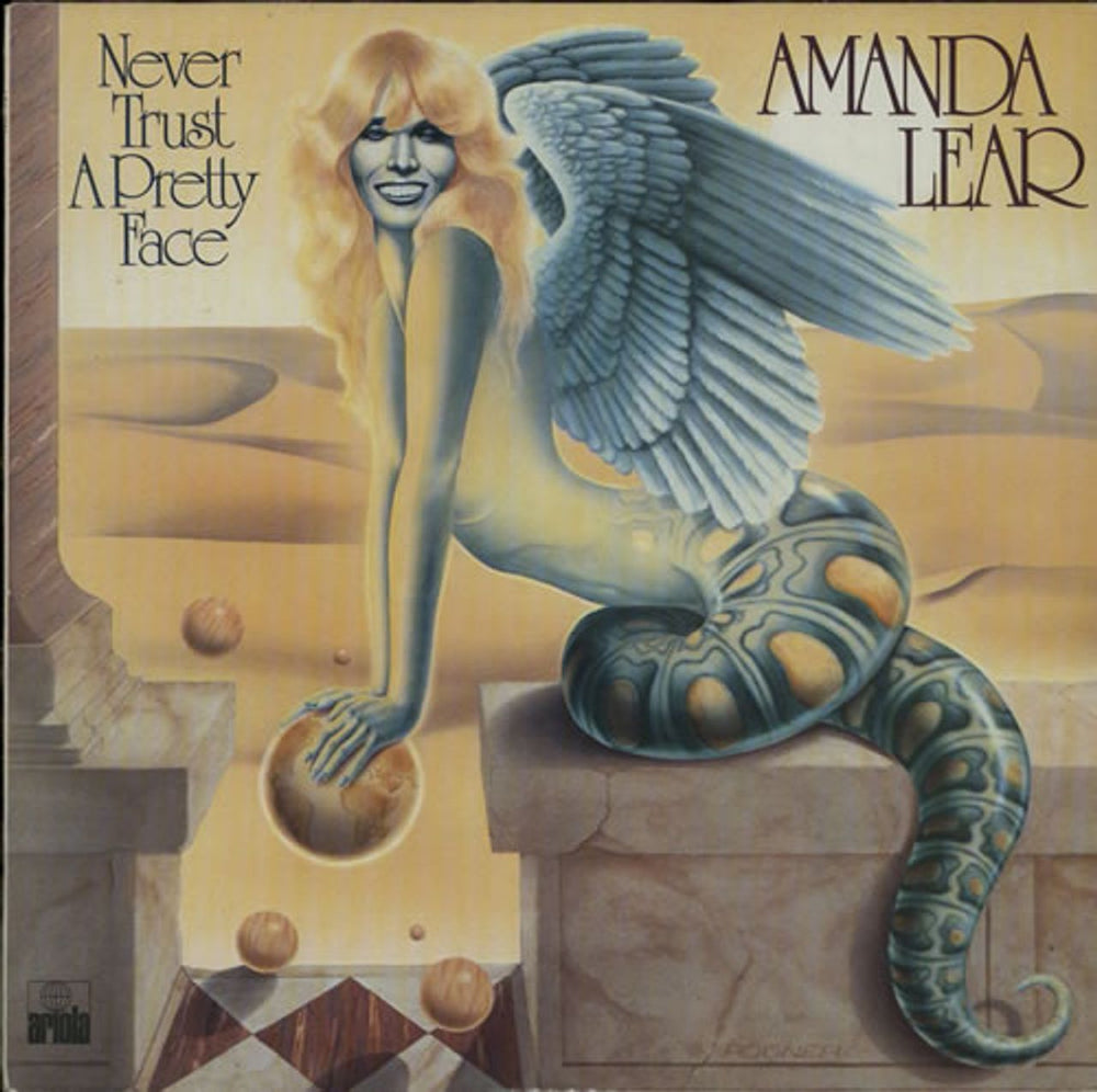 Amanda Lear Never Trust A Pretty Face UK vinyl LP album (LP record) ARL5020