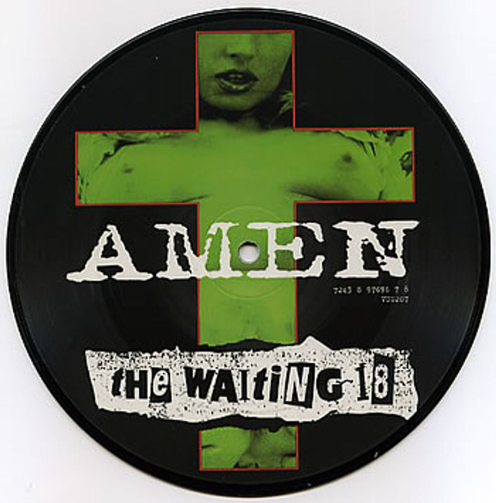 Amen The Waiting 18 UK 7" vinyl picture disc (7 inch picture disc single) A-E7PTH221365