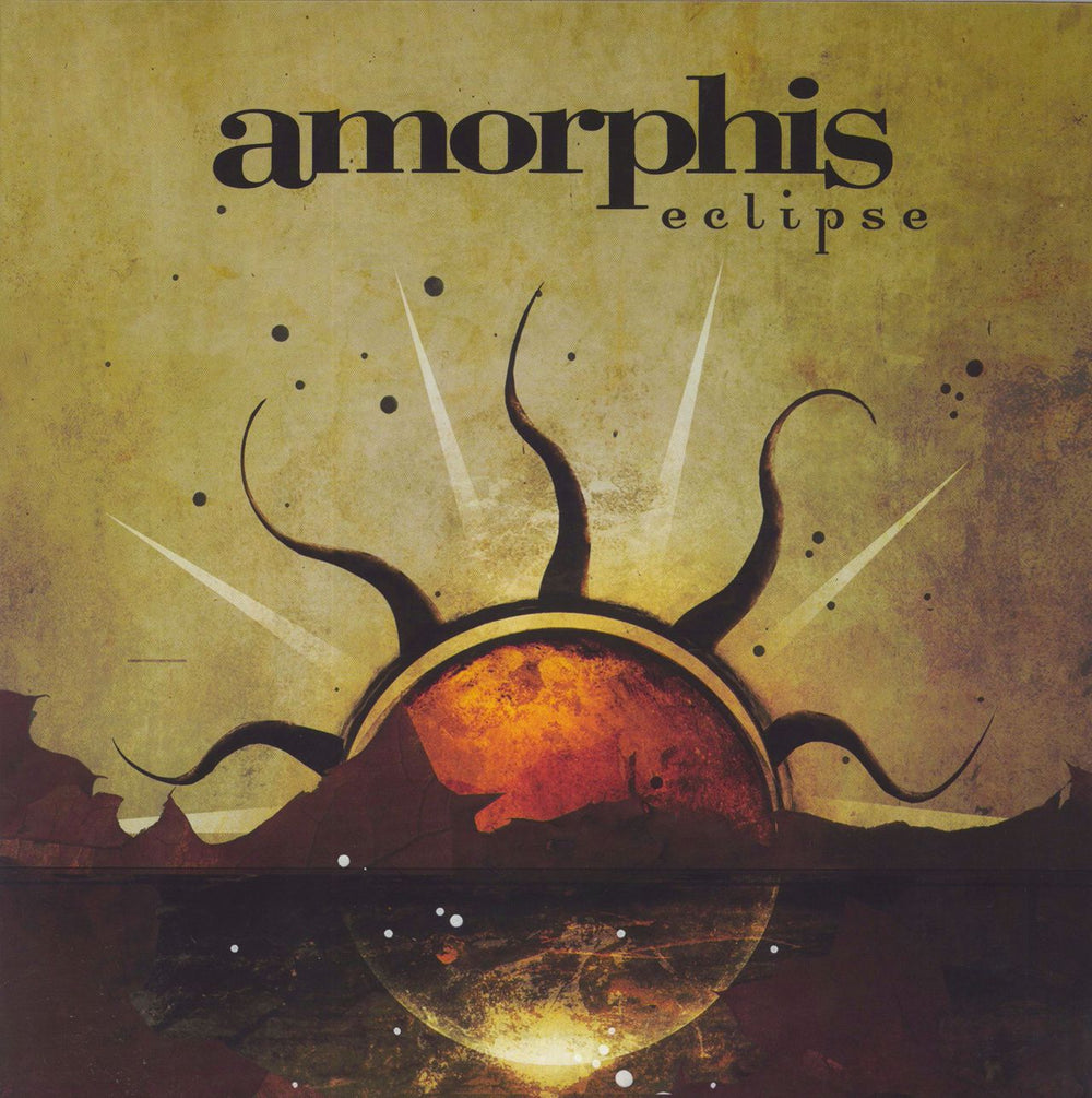 Amorphis Eclipse - Yellow/Black/Red Splatter Vinyl UK vinyl LP album (LP record) BOBV553LPLTD