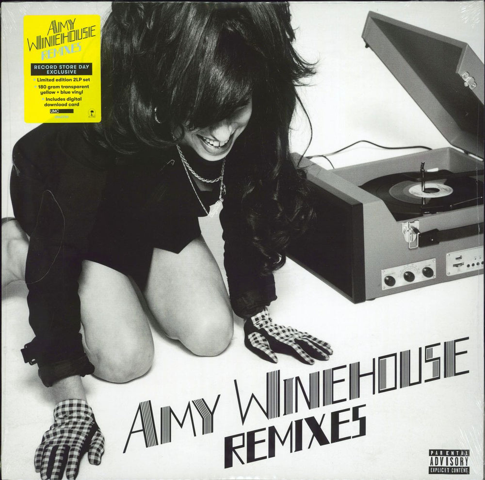 Amy Winehouse Remixes - RSD 2021 - Yellow & Blue Vinyl - Sealed UK 2-LP vinyl record set (Double LP Album) 3542750