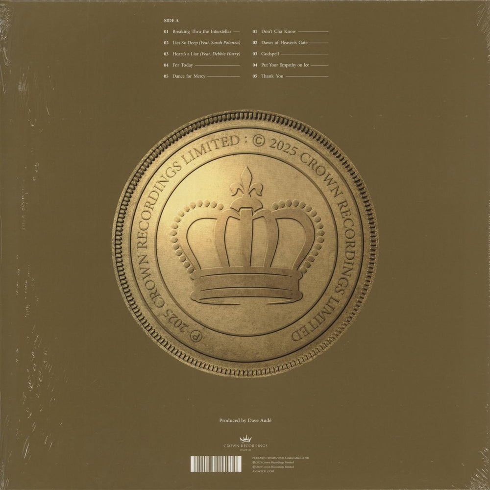 Andy Bell (80s) Ten Crowns - Autographed Print & Autographed Art Card UK picture disc LP (vinyl picture disc album) 5051083215930