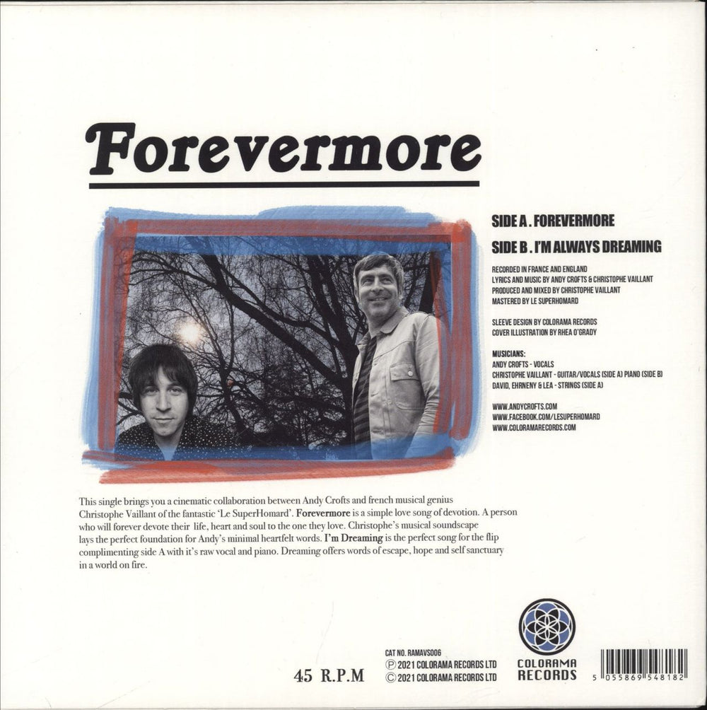 Andy Crofts Forevermore - Black/White Vinyl UK 7" vinyl single (7 inch record / 45) 5055869548182