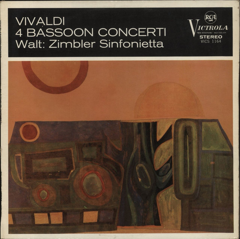 Antonio Vivaldi Vivaldi: 4 Bassoon Concertos UK vinyl LP album (LP record) VICS1164