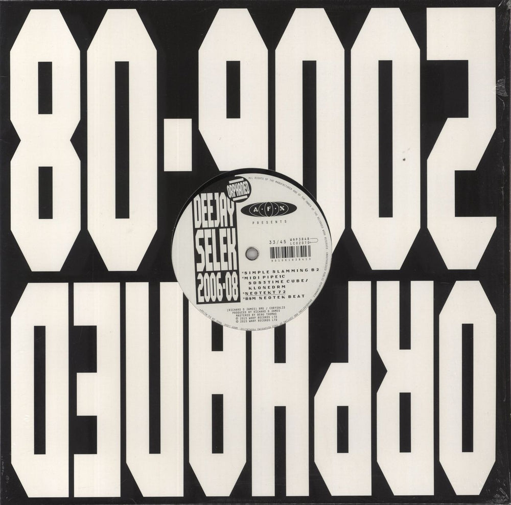 Aphex Twin Orphaned Deejay Selek 2006-08 UK 12" vinyl single (12 inch record / Maxi-single) WAP384