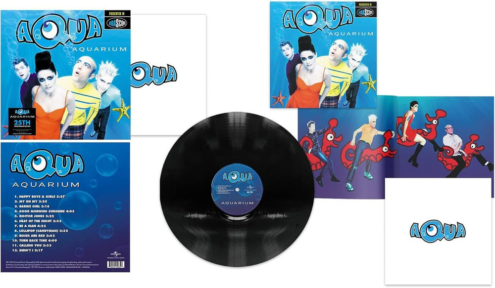 Aqua Aquarium - 25th Anniversary Black Vinyl - Sealed UK vinyl LP album (LP record) AQULPAQ867350