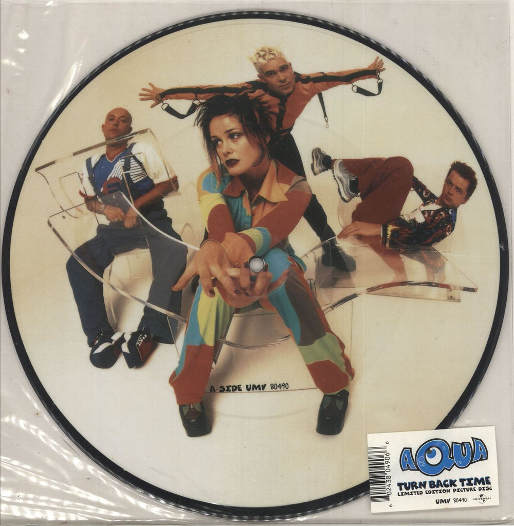 Aqua Turn Back Time UK 10" Vinyl Picture Disc (10 inch Record Single) UMV80490