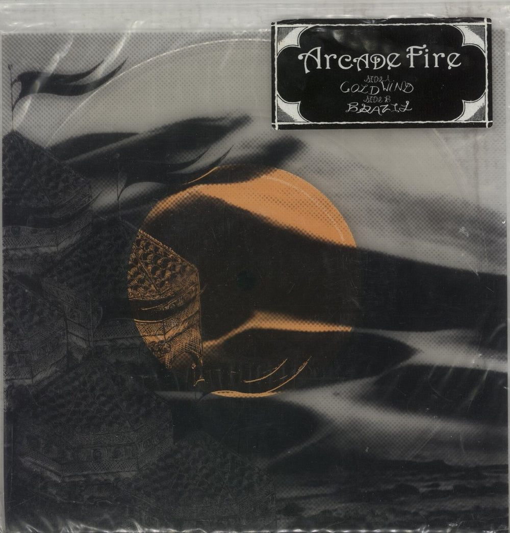 Arcade Fire Cold Wind - Clear Vinyl UK 7" vinyl single (7 inch record / 45) RTRADS254