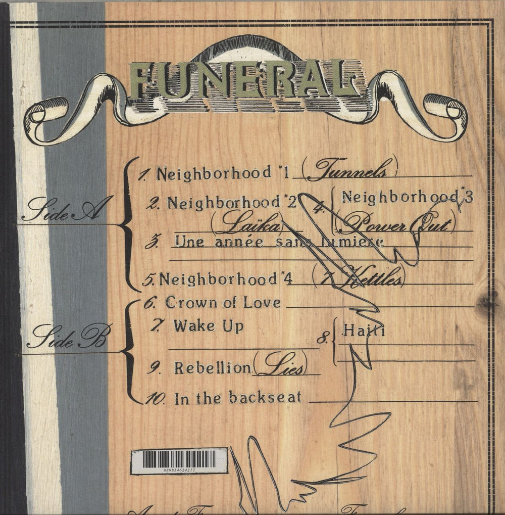 Arcade Fire Funeral - Black Vinyl - Sealed UK vinyl LP album (LP record) 889854624217