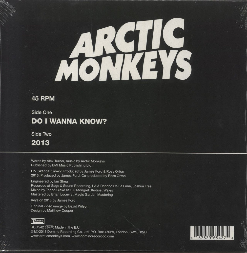 Arctic Monkeys Do I Wanna Know? - Sealed UK 7" vinyl single (7 inch record / 45) 887829054274