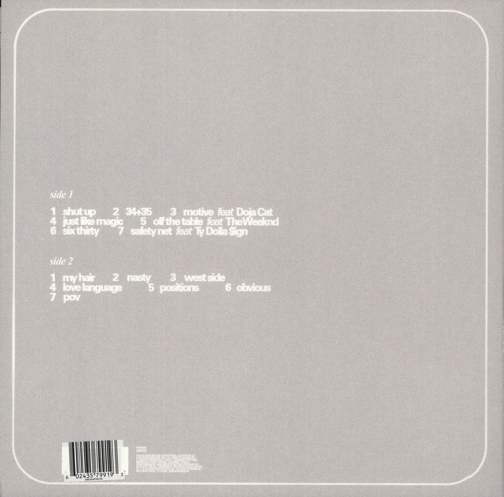 Ariana Grande Positions - Glow In The Dark Vinyl UK vinyl LP album (LP record) 602435799193